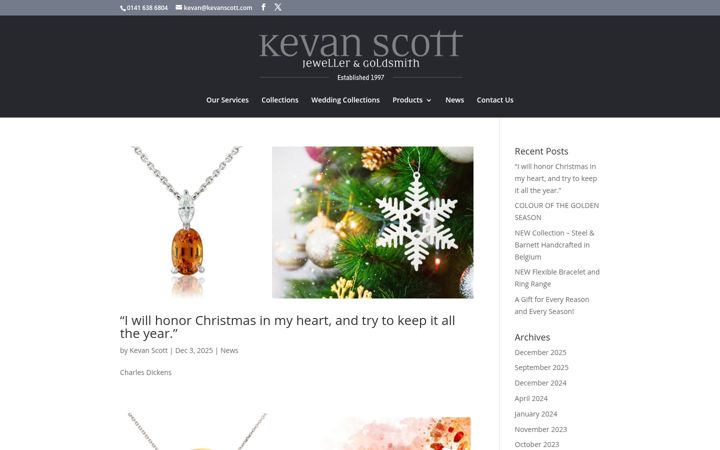 Screenshot of kevanscott.com