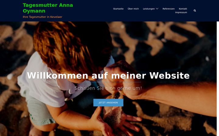 Screenshot of kevelaer-tagesmutter.de