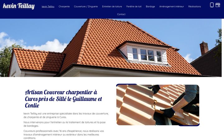 Screenshot of kevin-teillay.fr