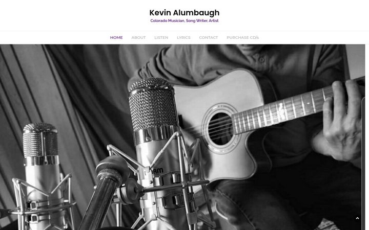 Screenshot of kevinalumbaugh.com
