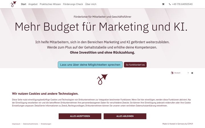Screenshot of kevinaniol.de