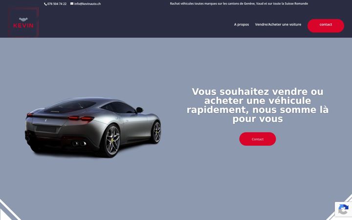 Screenshot of kevinauto.ch