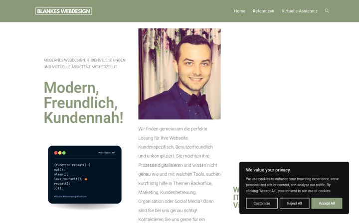 Screenshot of kevinblanke.de