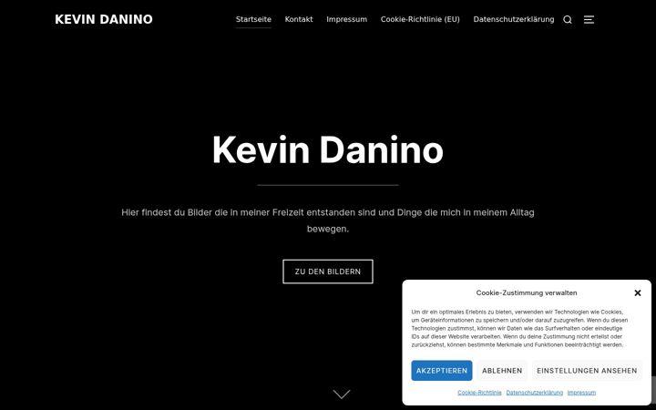 Screenshot of kevindanino.de