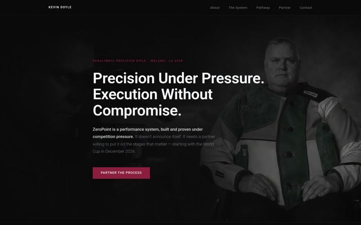 Screenshot of kevindoyleparalympian.com