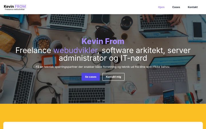 Screenshot of kevinfrom.dk