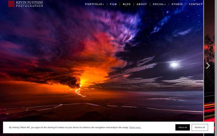 Screenshot of kevinfujitani.com