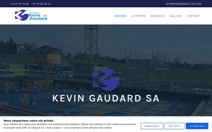 Screenshot of kevingaudardsa.ch