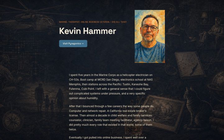 Screenshot of kevinhammer.org