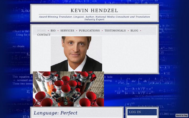Screenshot of kevinhendzel.com