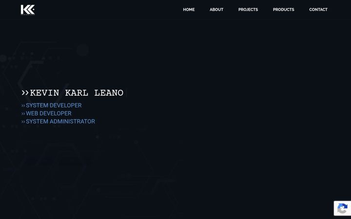 Screenshot of kevinkarlleano.com