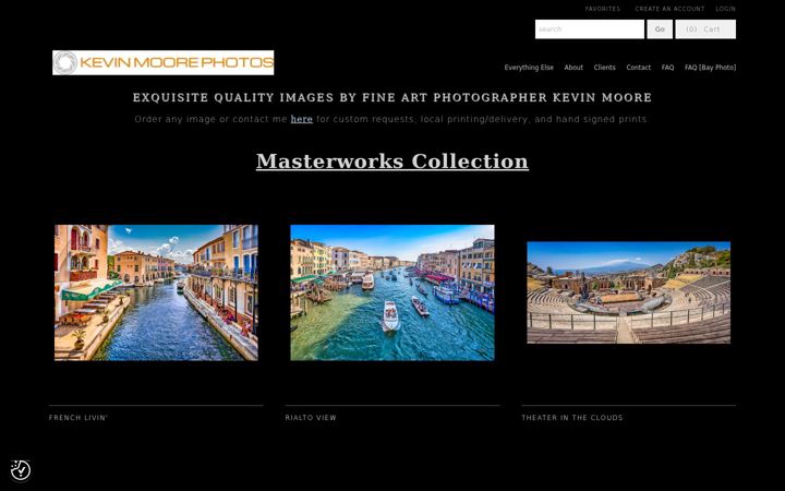 Screenshot of kevinmoorephotos.com