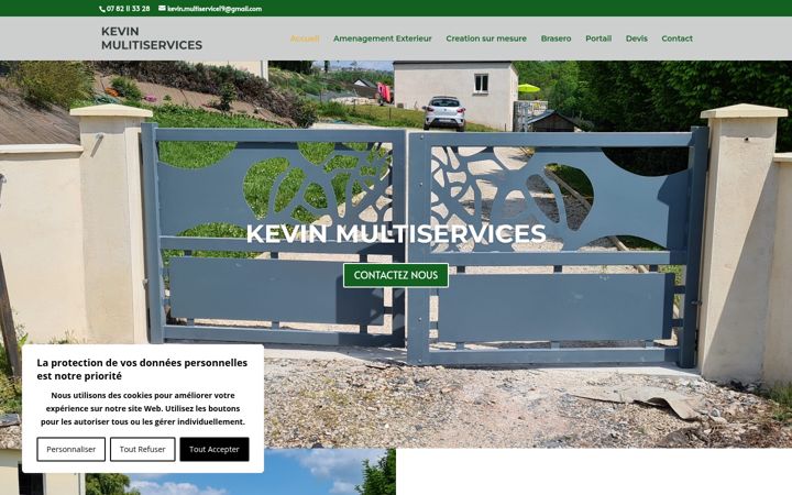 Screenshot of kevinmultiservices.fr