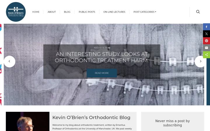Screenshot of kevinobrienorthoblog.com