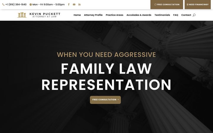Képernyőkép: kevinpuckett.attorney