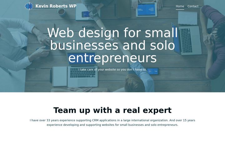 Screenshot of kevinrobertswp.com
