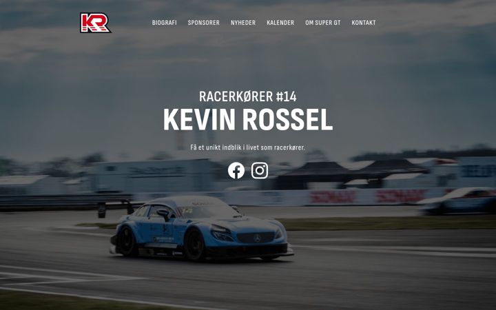 Screenshot stránky kevinrossel.dk