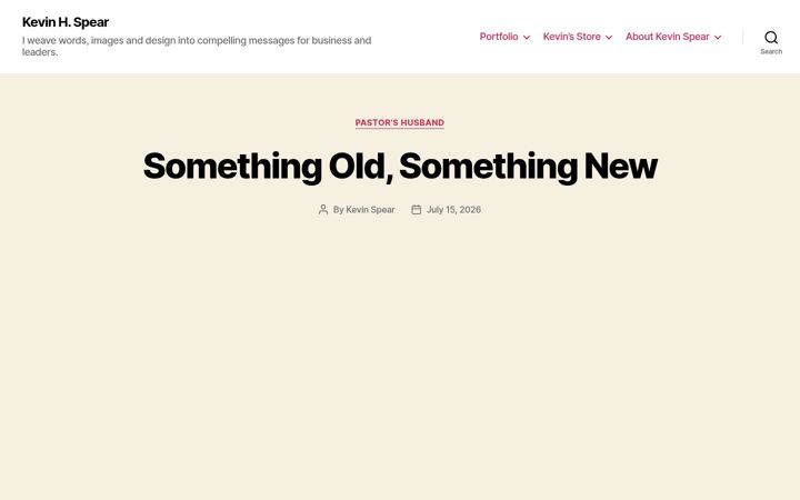 Screenshot of kevinspear.com