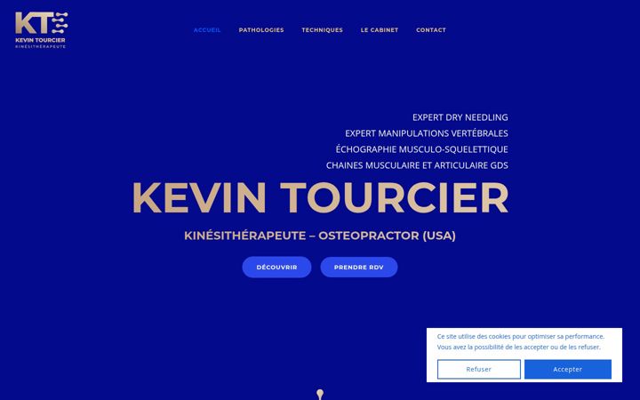 Screenshot of kevintourcier.com