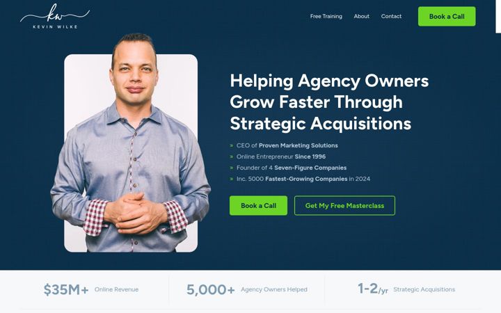 Screenshot of kevinwilke.com