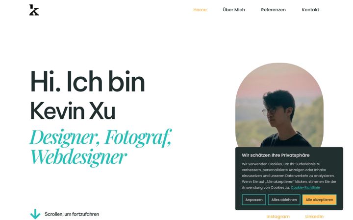 Screenshot of kevinxu.de