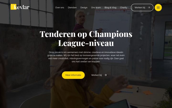 Screenshot of kevlarbids.nl