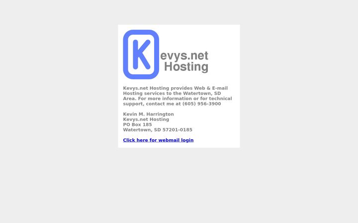 Screenshot of kevys.net