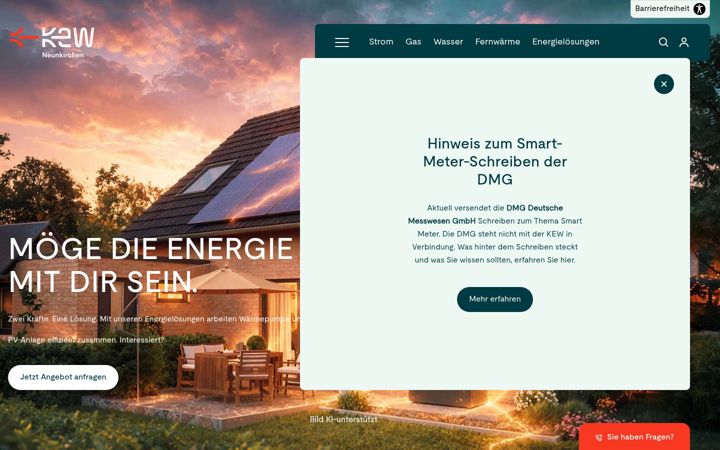 Screenshot of kew.de