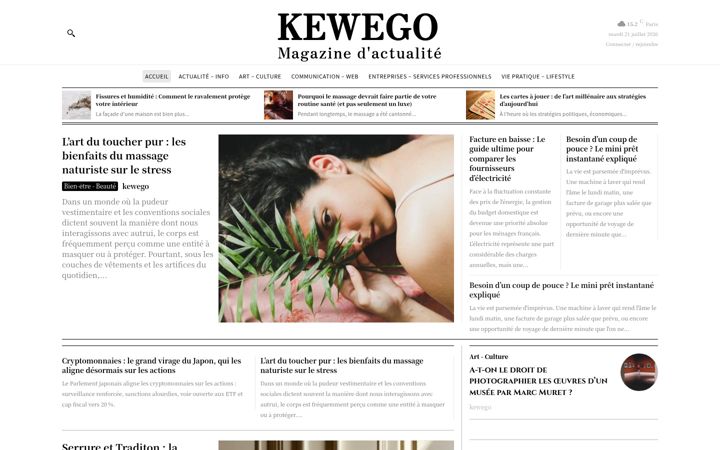 Screenshot of kewego.com