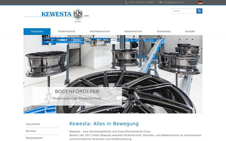 Screenshot of kewesta.de