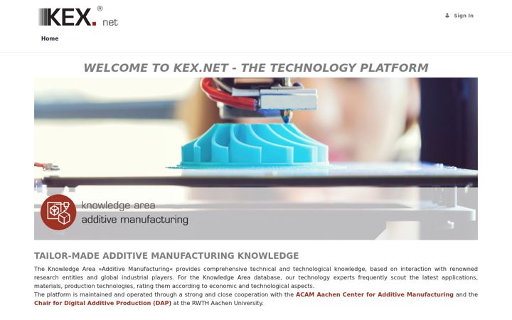 Screenshot of kex.net