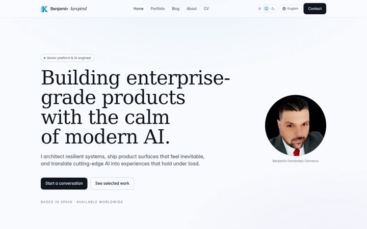 Screenshot of kexpiral.com