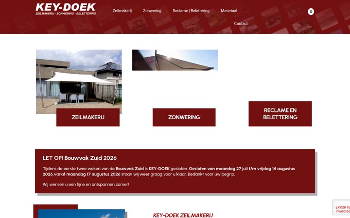 Screenshot of key-doek.be