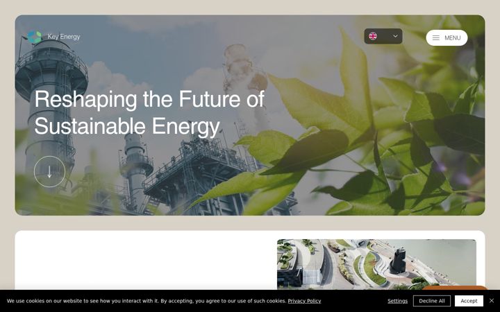 Skjámynd af key-energy.eu