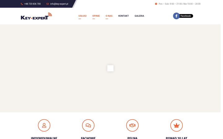 Screenshot of key-expert.pl