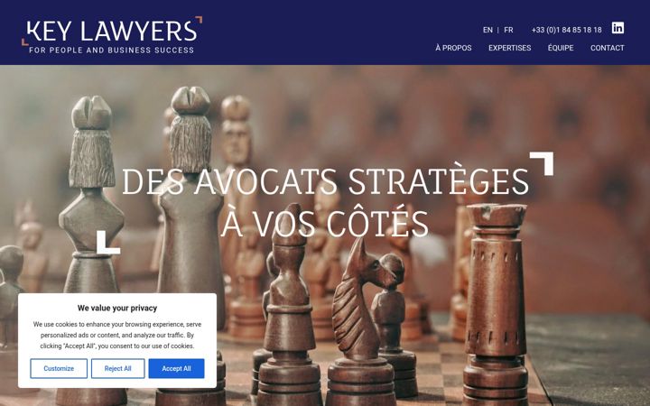 Screenshot of key-lawyers.com