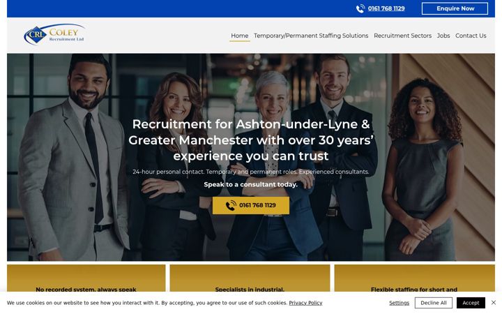 Skjermbilde av key-staff.co.uk