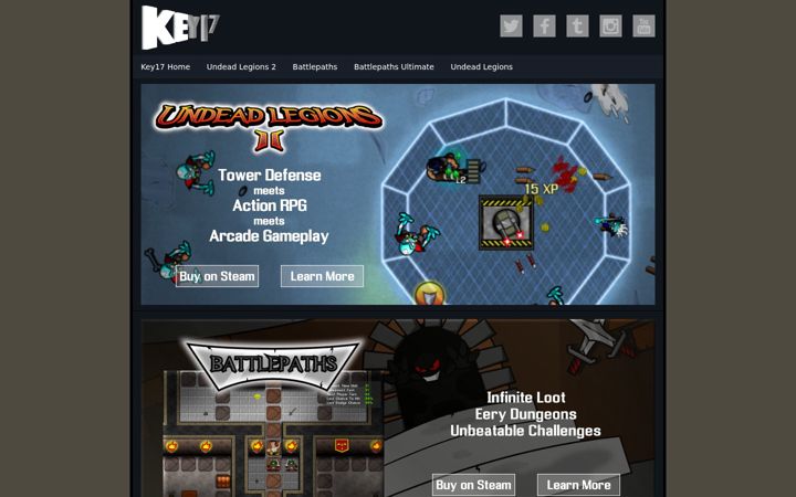 Screenshot of key17.com