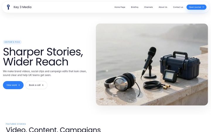 Screenshot of key3media.co.uk
