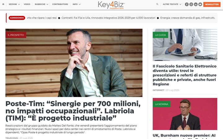 Screenshot of key4biz.it