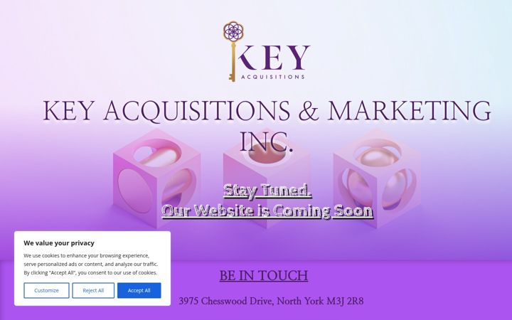 Screenshot of keyacquisitionsmarketing.ca
