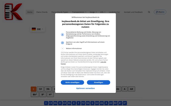 Screenshot of keyboardweb.de