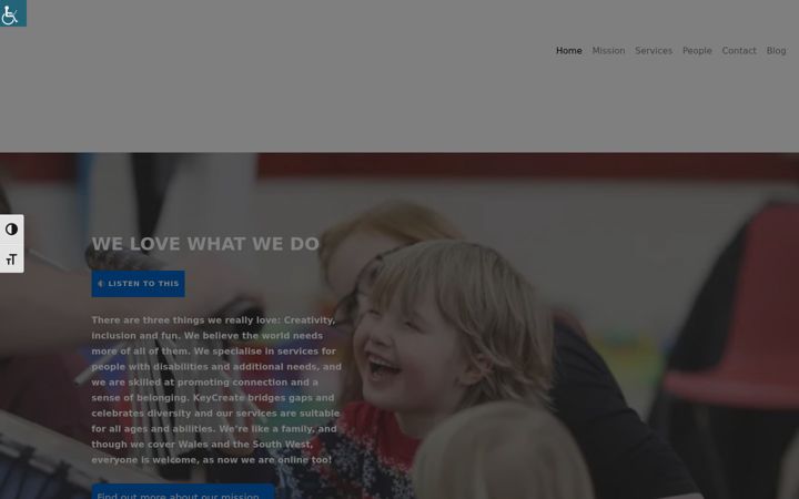 Screenshot of keycreatewales.co.uk
