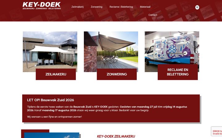 Screenshot of keydoek.nl