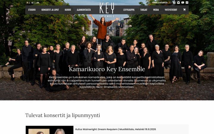 Screenshot of keyensemble.fi