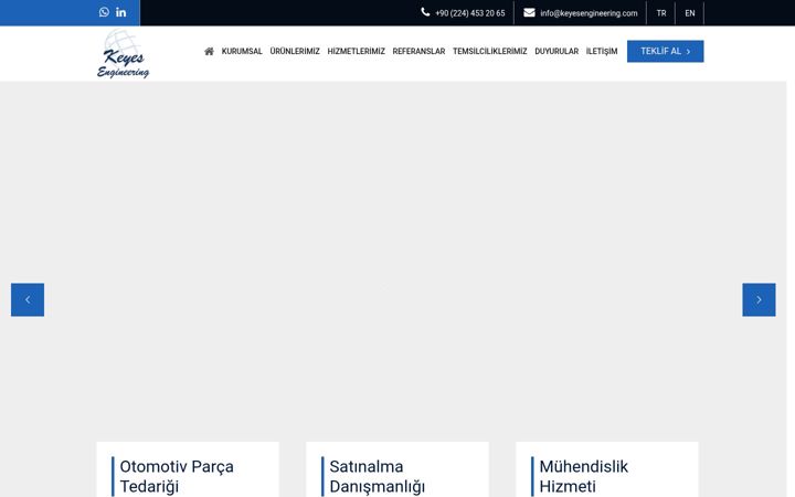 Screenshot of keyesengineering.com
