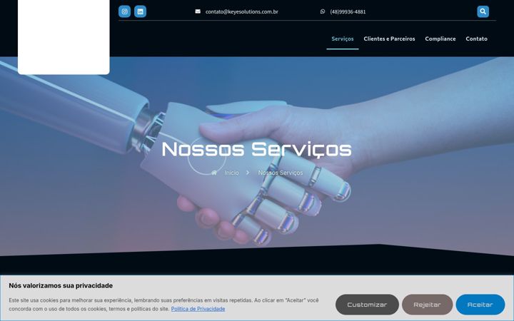 Screenshot of keyesolutions.com.br