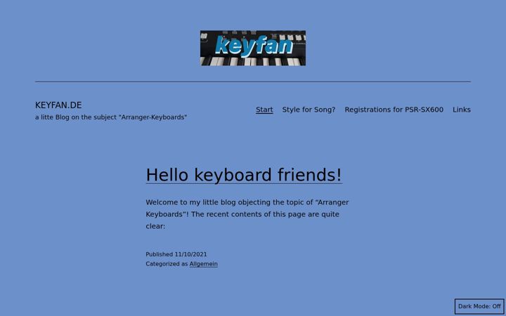 Screenshot of keyfan.de