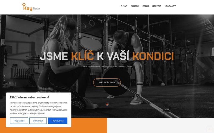Screenshot of keyfitness.cz
