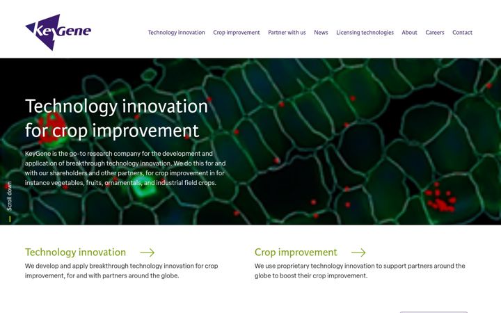 Screenshot of keygene.com